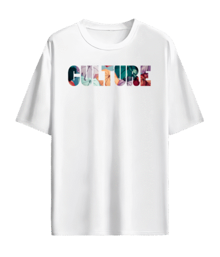 Culture Front & Back graphics Oversized T shirt