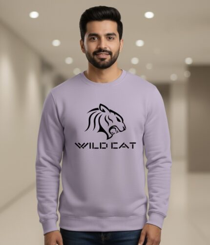 Sweatshirt Wild Cat Logo In Front