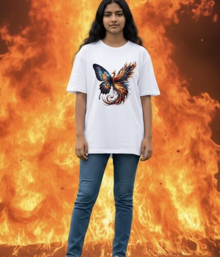 Women's Dreamy Butterfly-01 Oversized Tee