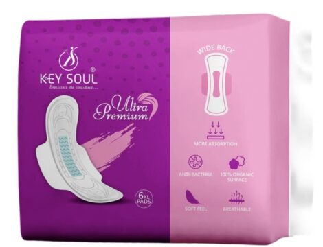 Key Soul Ultra Premium Sanitary Napkin (6 XL Pads)