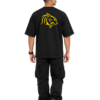 Unisex Oversized Hip Hop 220 GSM Wild Cat Logo F&B Printed T-Shirt - Thumbnail Image 2