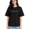 Unisex Oversized Hip Hop T-Shirt – 220 GSM T-Shirt Wild Cat Logo Printed F&B - Thumbnail Image 1