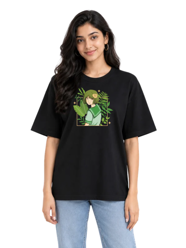 Unisex Oversized Hip Hop T-Shirt – 220 GSM Anime Front Printed T-shirt - Image 3