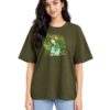 Unisex Oversized Hip Hop T-Shirt – 220 GSM Anime Front Printed T-shirt - Thumbnail Image 1