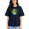 Unisex Oversized Hip Hop T-Shirt – 220 GSM Anime Front Printed T-shirt - Thumbnail Image 2