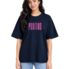 Unisex Oversized Hip Hop T-Shirt – 220 GSM Positive Vibe Front & Back Printed T-shirt - Thumbnail Image 1