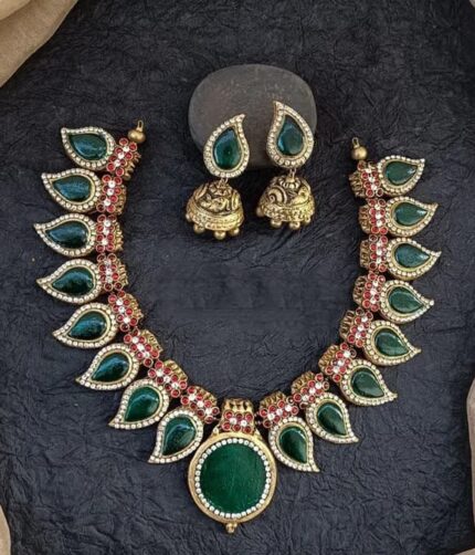 Terracotta Necklace With Earrings