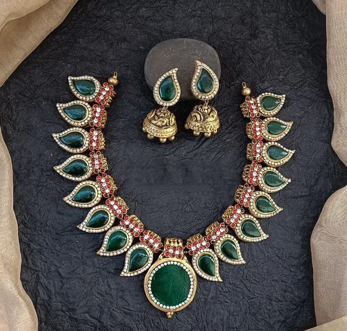 Terracotta Necklace With Earrings - Image 1
