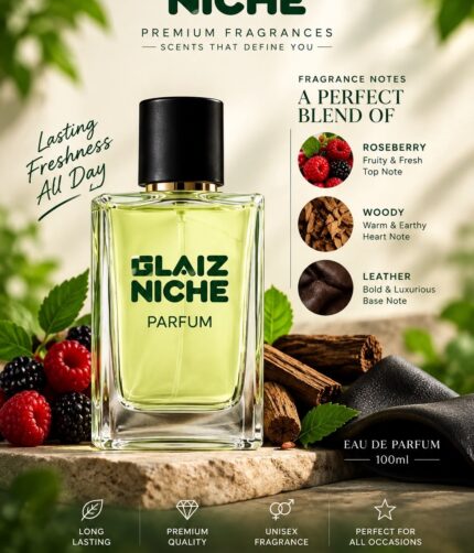 Glaiz Niche NICHE 9 Edition Roseberry Woody Leather Eau de Parfum – 100ml