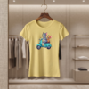 Women’s Tom & Jerry Scooter Riding Printed Round Neck Half Sleeve T-Shirt - Thumbnail Image 7