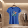 Women’s Tom & Jerry Scooter Riding Printed Round Neck Half Sleeve T-Shirt - Thumbnail Image 4