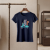 Women’s Tom & Jerry Scooter Riding Printed Round Neck Half Sleeve T-Shirt - Thumbnail Image 5