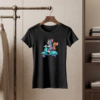Women’s Tom & Jerry Scooter Riding Printed Round Neck Half Sleeve T-Shirt - Thumbnail Image 2