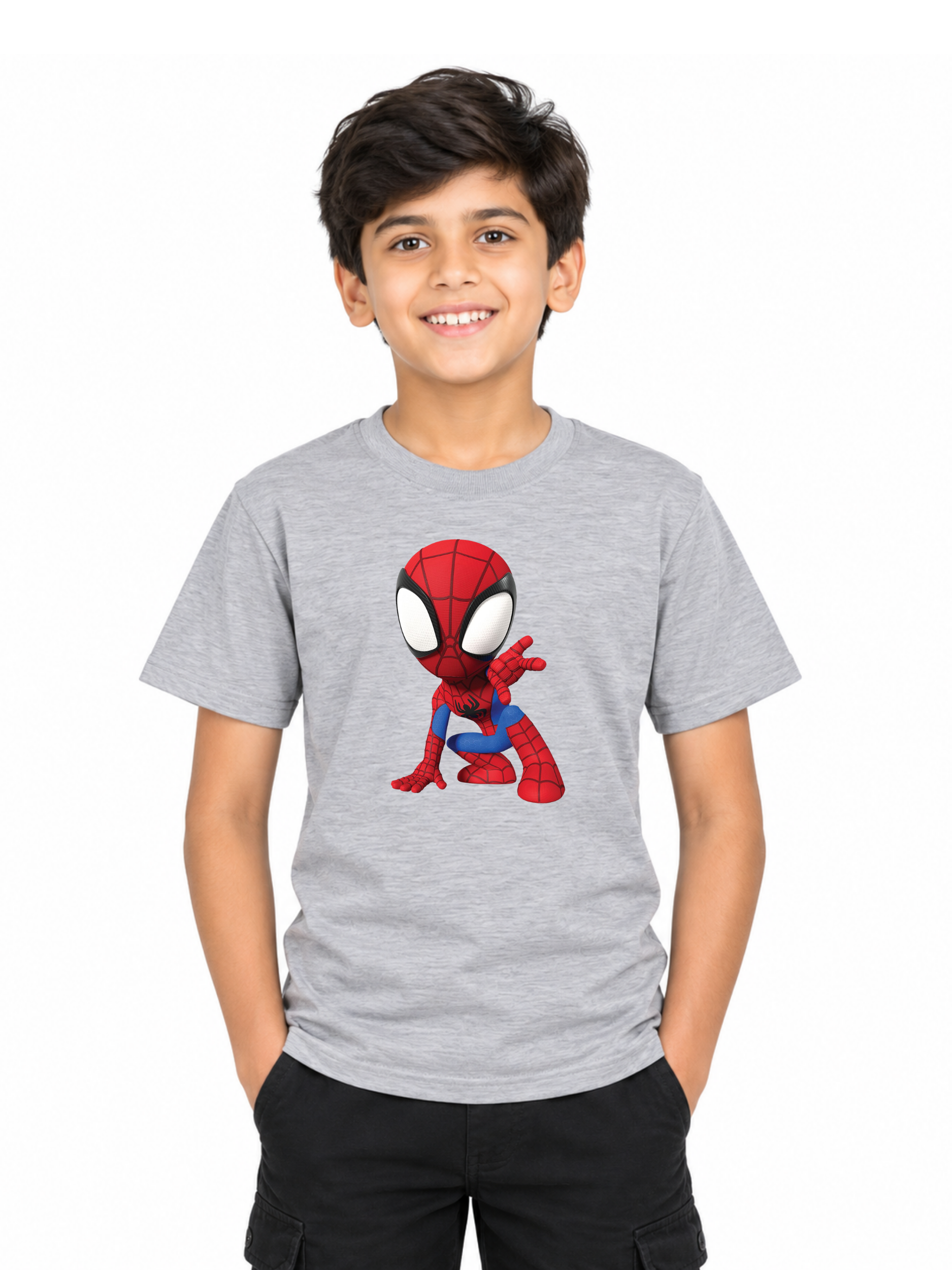 Kids Unisex Regular Fit  spider man Graphic T-Shirt Half Sleeve Printed T shirt - Image 4