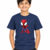 Kids Unisex Regular Fit  spider man Graphic T-Shirt Half Sleeve Printed T shirt - Thumbnail Image 3