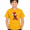 Kids Unisex Regular Fit  spider man Graphic T-Shirt Half Sleeve Printed T shirt - Thumbnail Image 1