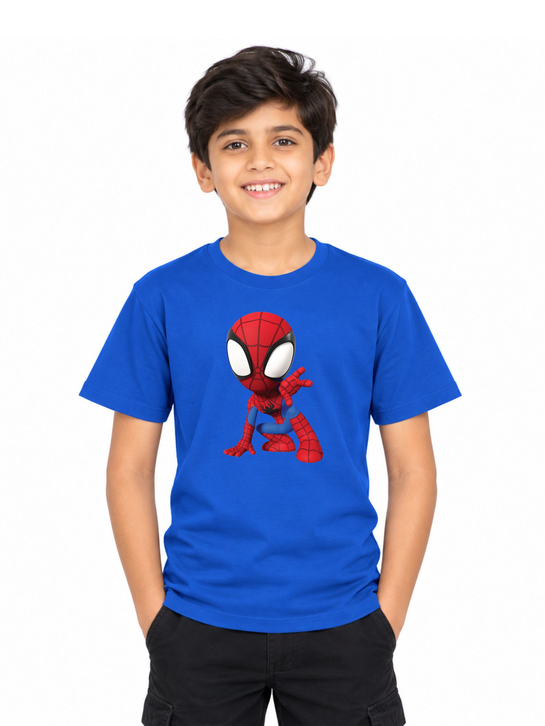 Kids Unisex Regular Fit  spider man Graphic T-Shirt Half Sleeve Printed T shirt - Image 2