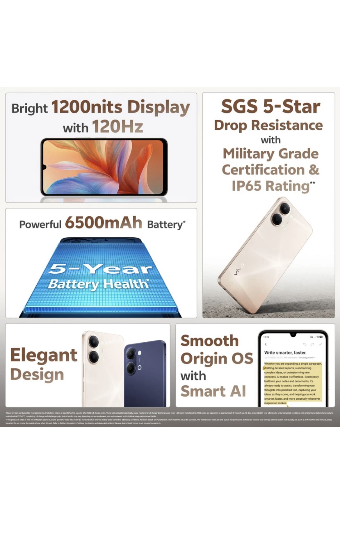Vivo Y05 4G Smartphone – 4GB RAM, 64GB Storage - Mystic Blue - Image 2