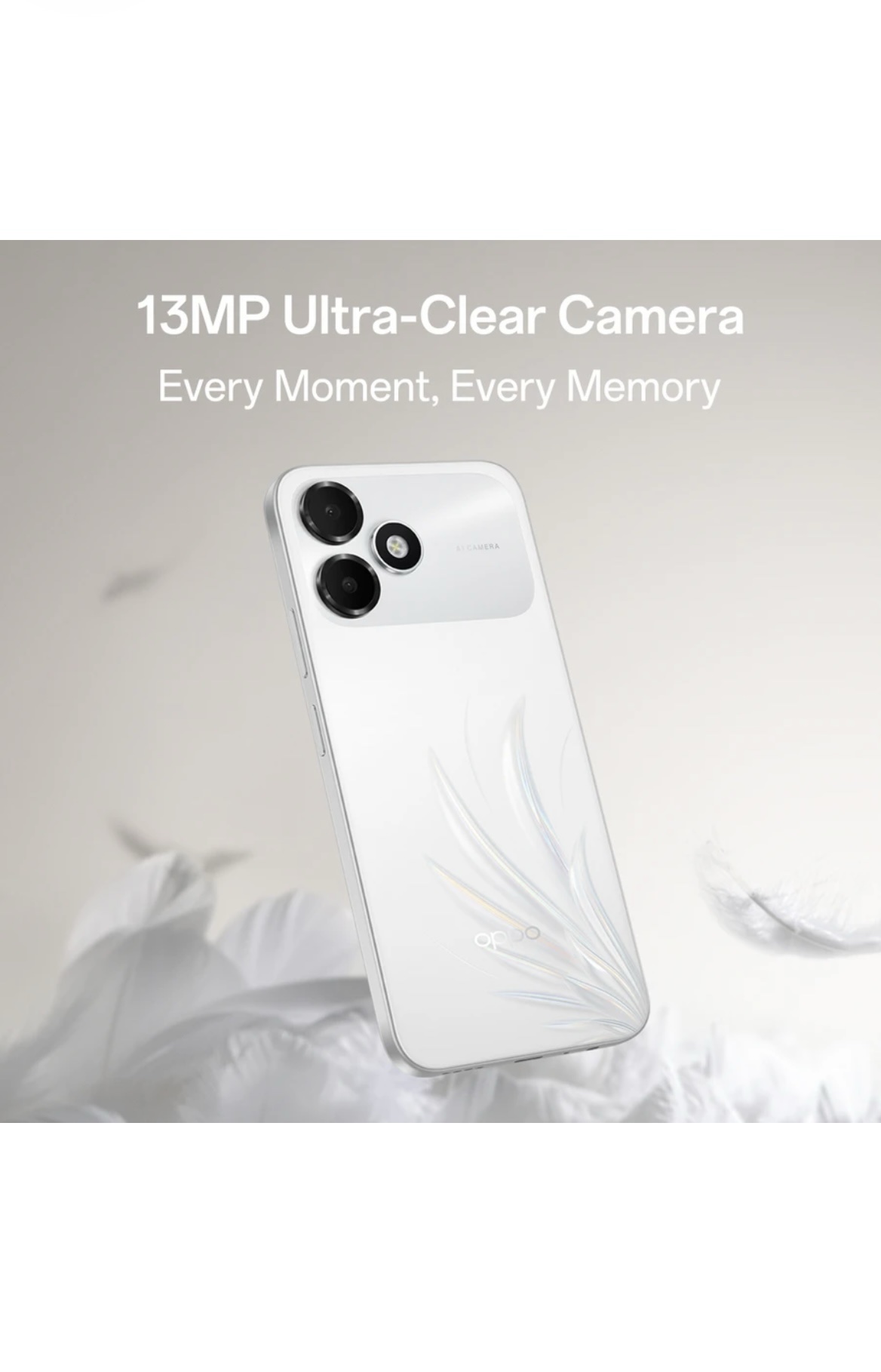 OPPO A6c 4G Smartphone – 4GB RAM, 64GB Storage - Feather White - Image 6