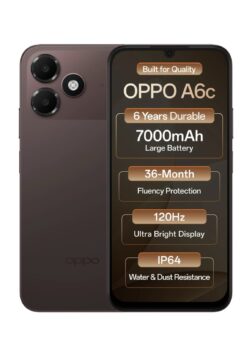 OPPO A6c 4G Smartphone – 4GB RAM, 64GB Storage - Stone Brown