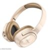 Ubon HP-700 Hip Hop Bluetooth Headphones with 40 Hrs Playtime | Deep Bass | 40 MM Driver |FM Radio, TF Card, Aux | Over The Ear Headphones (CREAM) - Thumbnail Image 1