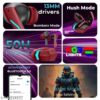 HOPPUP Xo6 Gaming Earbuds with 35MS Low Latency, RGB LED, 13MM DRIVERS & 50H PlayTime Bluetooth (Red, True Wireless) - Thumbnail Image 2