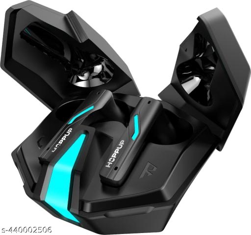 Hoppup Xo6 Gaming Earbuds with 35MS Low Latency, RGB LED, 13MM DRIVERS & 50H PlayTime Bluetooth (Black, True