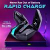 HOPPUP Xo6 Gaming Earbuds with 35MS Low Latency, RGB LED, 13MM DRIVERS & 50H PlayTime Bluetooth (Coal Black, True Wireless) - Thumbnail Image 4