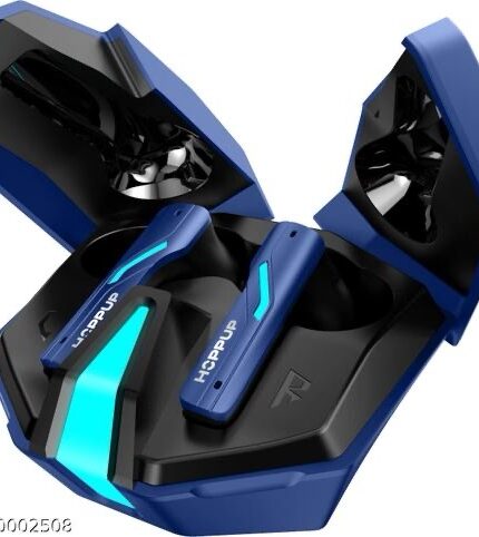 HOPPUP Xo6 Gaming Earbuds with 35MS Low Latency, RGB LED, 13MM DRIVERS & 50H PlayTime Bluetooth (Cobalt Blue, True Wireless)