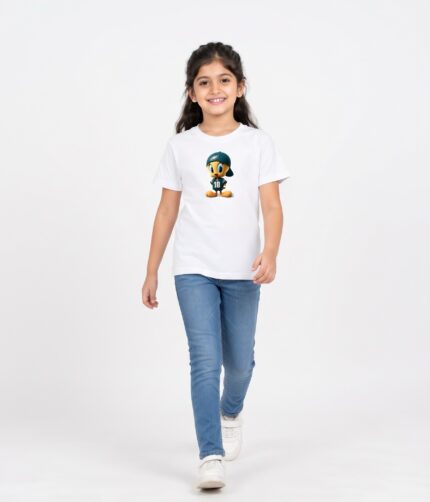 Kids cute duck print 180 GSM - Half Sleeve T-Shirt