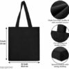 Premium Printed Canvas Tote Bag for Women | Cotton Shoulder Tote with Zipper | Travel, Shopping & Office Bag - Thumbnail Image 4