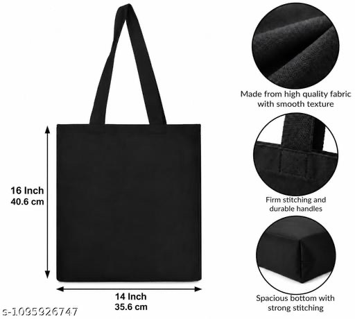 Premium Printed Canvas Tote Bag for Women | Cotton Shoulder Tote with Zipper | Travel, Shopping & Office Bag - Image 4