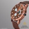 Men Brown Textured Dial PU Strap Analog Watch - Thumbnail Image 2