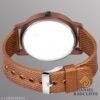 Men Brown Textured Dial PU Strap Analog Watch - Thumbnail Image 4