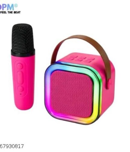 DPM Bluetooth Speaker with Mic, Deep Bass Audio, RGB Lights, AUX Support